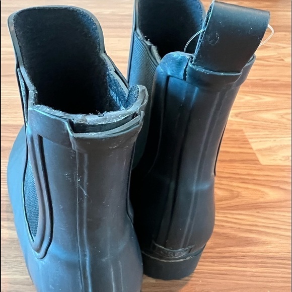 J.Crew Chelsea Rain Boots Black Size 6 - Picture 10 of 12